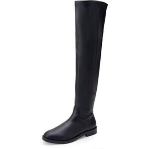 NEW Aerosoles Over the Knee Boots Black Vegan Leather